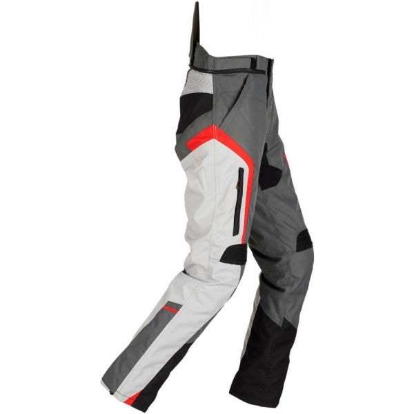 Pantalon de Moto Apalaches Noir/Gris/Rouge de gauche