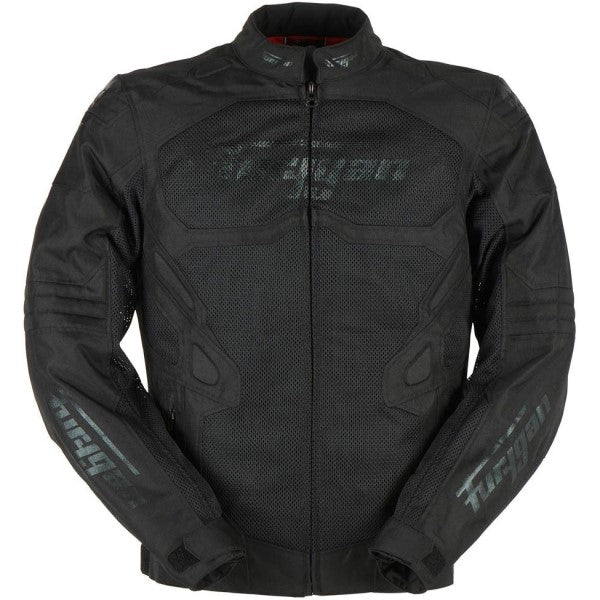 Manteau de Moto Atom Evo Noir de devant