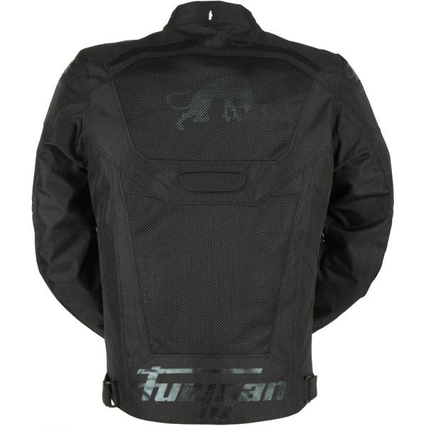 Manteau de Moto Atom Evo Noir de derrière