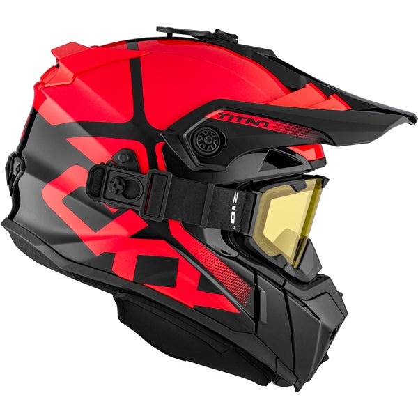 Casque Titan Original Polar de CKX rouge, côté droit