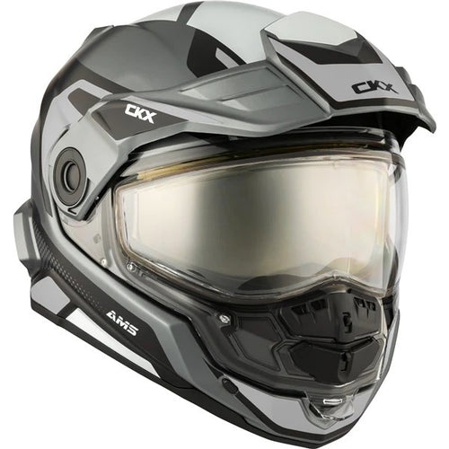 Casque Mission AMS Optic Visière Double Électrique Blanc