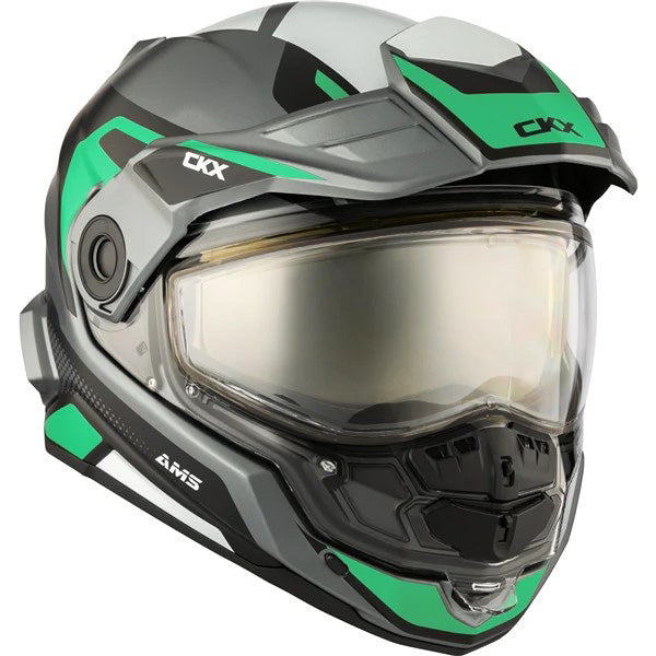 Casque Mission AMS Optic Visière Double Électrique Vert