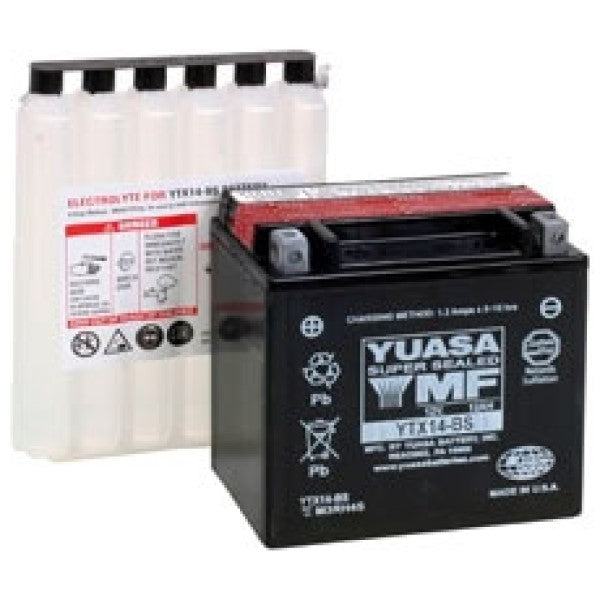 Batterie AGM Sans Entretien Yuasa YTX14-BS