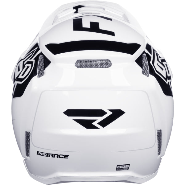 Casque de Motocross 6D ATR-3 Carbone Blanc/Noir de dos
