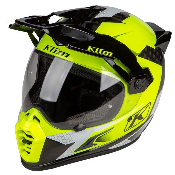 Casque Aventure de Moto Krios Pro Haute Visibilité, côté gauche