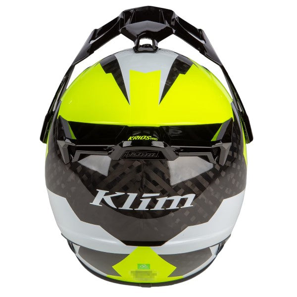 Casque Aventure de Moto Krios Pro Haute Visibilité, Dos