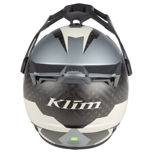 Casque Aventure de Moto Krios Pro Gris, Dos