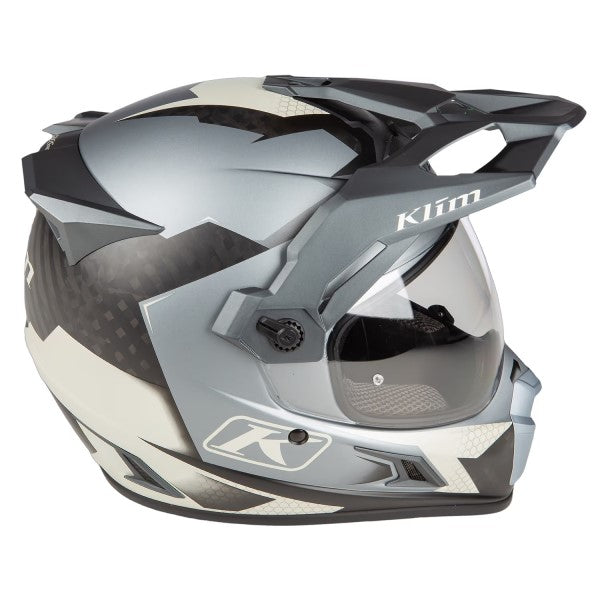 Casque Aventure de Moto Krios Pro Gris, côté droit