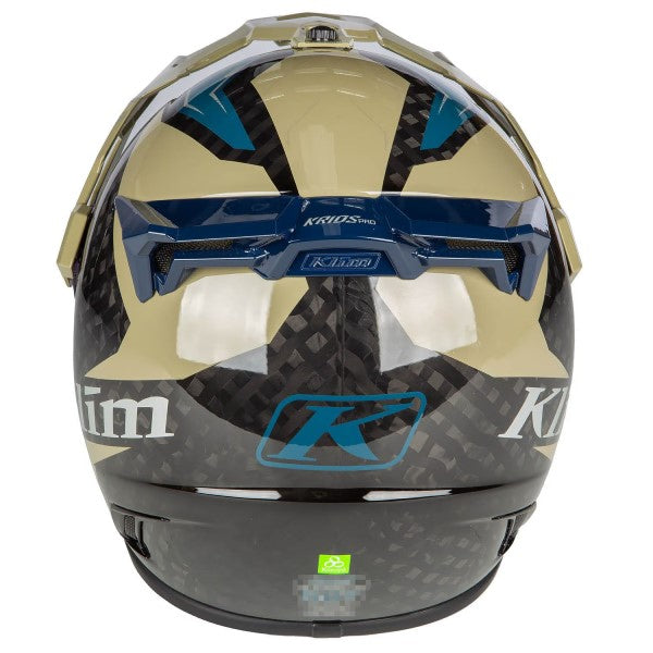 Casque Aventure de Moto Krios Pro Olive, Dos