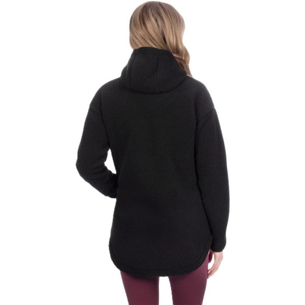 Manteau Sapphire Sherpa Femme Noir, Dos