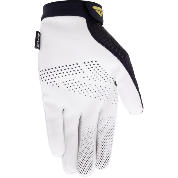 Gants de Motocross Reflex Air FXR noir et or, paume