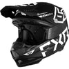 Casque de Motocross ATR-2 Noir/Blanc incliné de droite