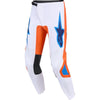 Pantalon de Motocross Fluid Grid Orange/Bleu de face