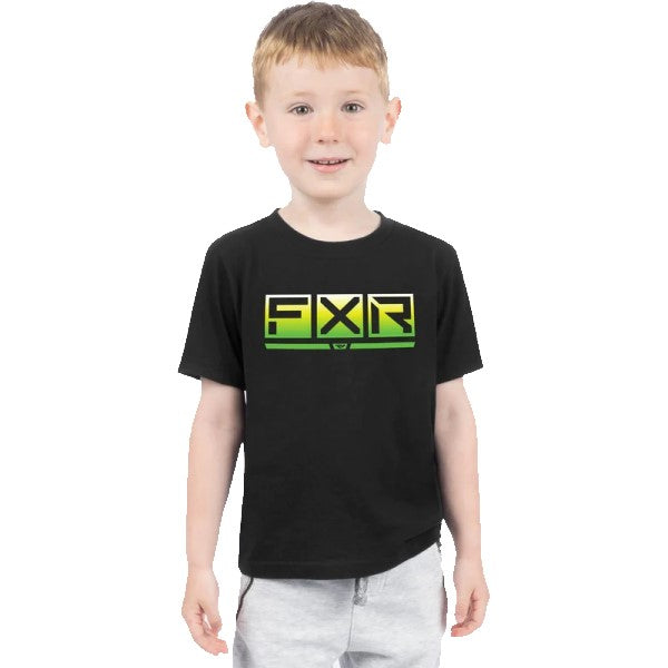 T-Shirt Podium Premium Enfant Noir/Vert