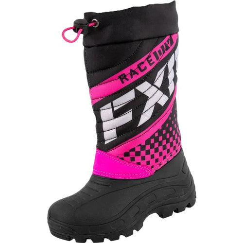 Bottes Boost Enfant Rose, gauche