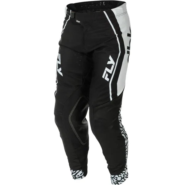 Pantalon de Motocross Evolution DST DBK/Fly/noir /rouge /blanc, de face