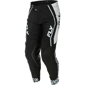 Pantalon de Motocross Evolution DST DBK/Fly/noir /rouge /blanc, de face