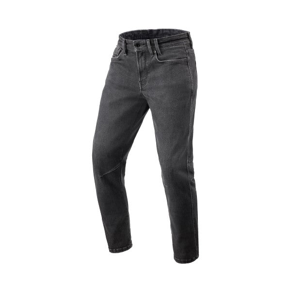 Jean de Moto Detroit 3 Tapered Rev'it Noir Homme, de face