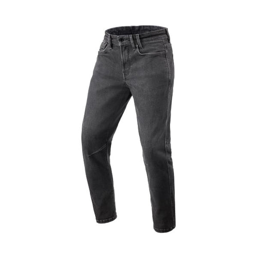 Jean de Moto Detroit 3 Tapered Rev'it Noir Homme, de face