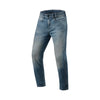Jean de Moto Keegan Tapered Rev'it Bleu Homme, de face 