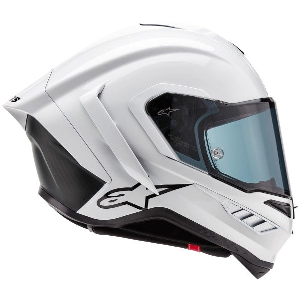 Casque Intégral de Moto Supertech R10 Solid Blanc de gauche