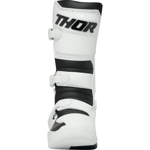 Bottes de Motocross Blitz XR Femme Thor Blanc/Noir, de face