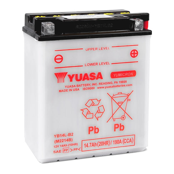 Batterie Sèche Conventionnelle Haute Performance Yuasa YB14L-B2