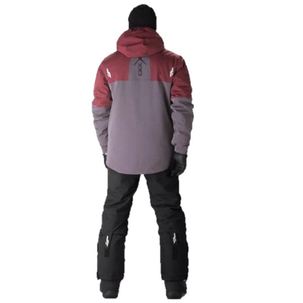 Manteau de Motoneige Alaska Bordeaux, Dos