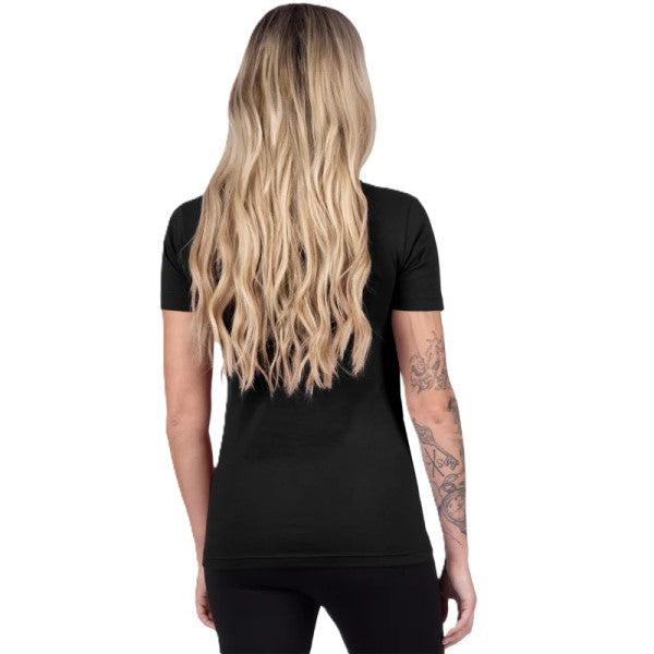 T-Shirt Hydrogen Premium Femme Noir, Dos
