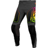 Pantalon de Motocross Clutch Junior  Noir/Multicolore de devant