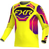 Chandail de Motocross Podium Relay Mauve/Jaune de face