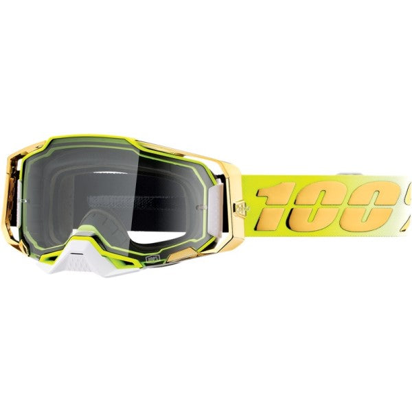 Lunettes de Motocross Armega à Lentille Claire Jaune