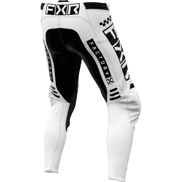 Pantalon de Motocross Podium Gladiator Blanc/Noir de derrière