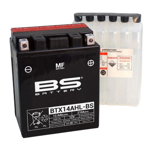 Sealed Maintenance Free Battery - BTX14AHL-BS