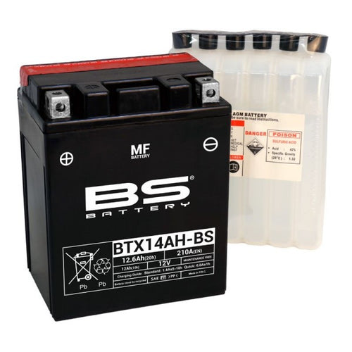 Sealed Maintenance Free Battery - BTX14AH-BS