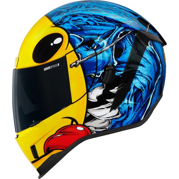 Casque Intégral de Moto Airform Brozak Bleu de droite