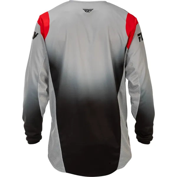 Chandail de Motocross Kinetic DBK/Fly/gris/noir/rouge, de dos