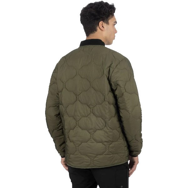 Manteau Matelassé Rig Unisexe Vert Dos