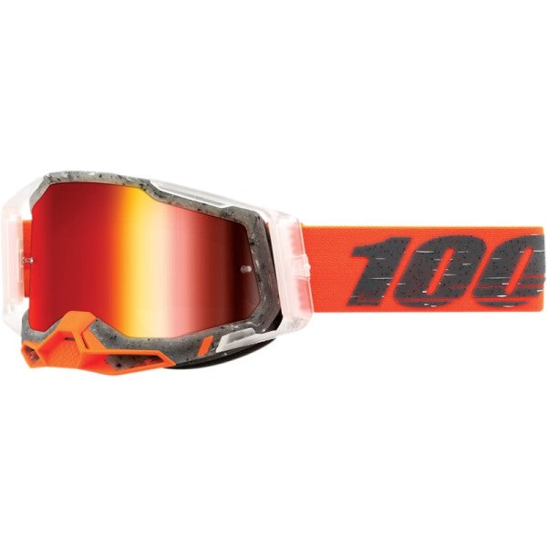 Lunettes de Motocross Racecraft 2 à Lentille Miroir Orange