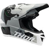 Casque de Motocross Reflex Sport Carbon Gris/Blanc de gauche