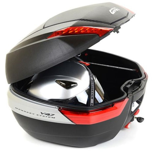 Valise de Moto V47 Monokey, Ouvert