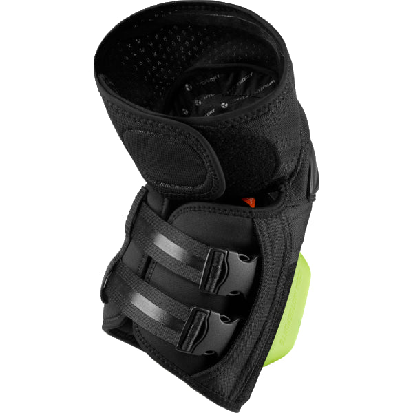 Protège-Genoux de Moto Cloverleaf 2 Noir/Vert, arrière