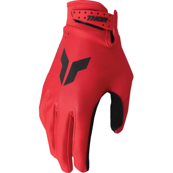 Gants de Motocross Launchmode Split Junior Thor Rouge/Noir