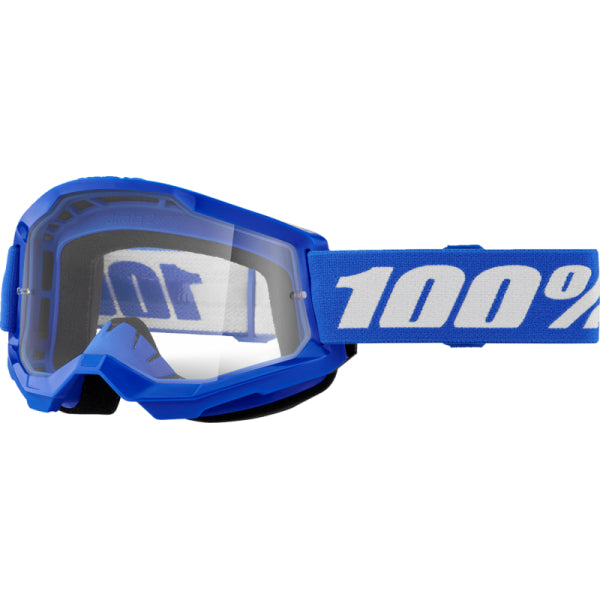 Lunettes de Motocross Strata 2 Lentille Clair Bleu