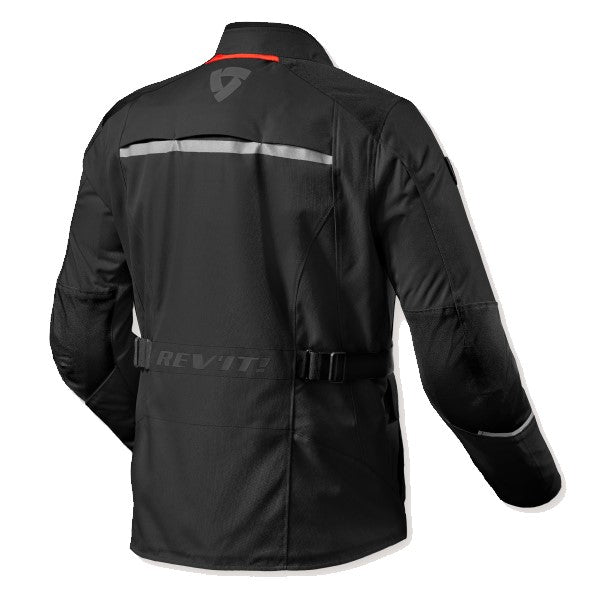 Manteau de Moto Voltiac 3 H2O Noir, Dos