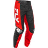 Pantalon de Motocross F-16 Noir/Rouge de face