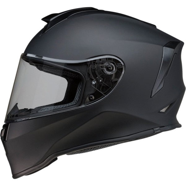 Casque Intégral de Moto Warrant Noir Mat de droite