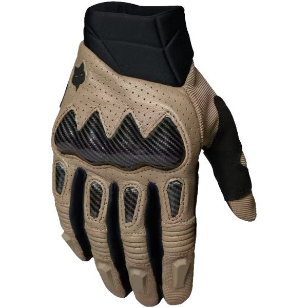 Gants de Motocross Bomber CE Fox brun, dessus