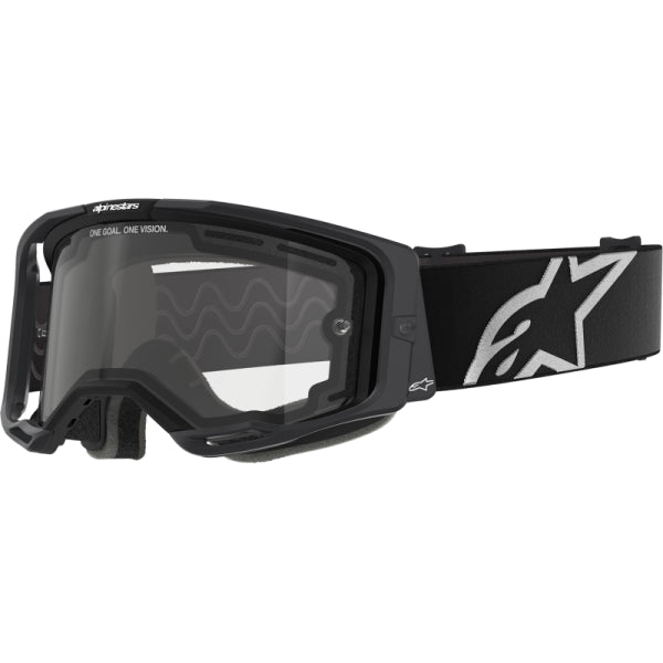 Lunette de Motocross Vision 8 Corp Lentille Claire Alpinestars noir