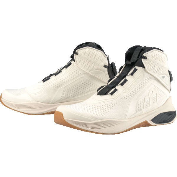 Bottes de Moto Hooligan AF CE Blanc, de face